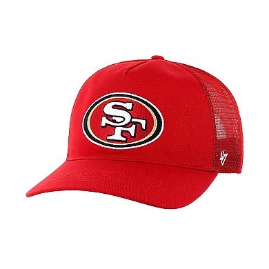 Men's '47 Scarlet San Francisco 49ers Mesh Hitch Trucker Adjustable Hat