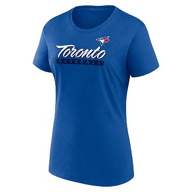 Women's Fanatics Branded Royal/Navy Toronto Blue Jays Risk T-Shirt Combo Pack