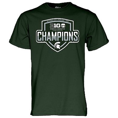 Unisex Blue 84  Green Michigan State Spartans 2024 Big Ten Women's Gymnastics Tournament Champions T-Shirt