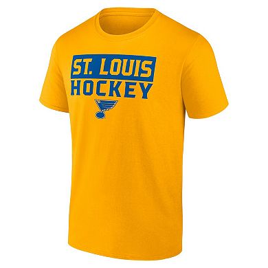Men's Fanatics Branded St. Louis Blues Serve T-Shirt Combo Pack