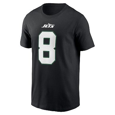 Men's Nike Aaron Rodgers Black New York Jets Name & Number T-Shirt