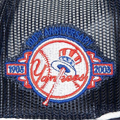 Men's Mitchell & Ness Navy New York Yankees Rope Trucker Snapback Hat