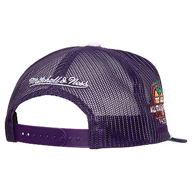 Men's Mitchell & Ness Purple Phoenix Suns Roper Meshback Trucker Snapback Hat
