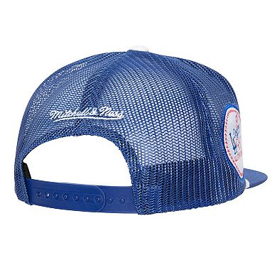 Men's Mitchell & Ness Royal Los Angeles Dodgers Rope Trucker Snapback Hat