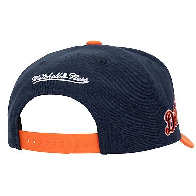 Men's Mitchell & Ness Navy Detroit Tigers  Team Pro Snapback Hat