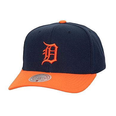 Men's Mitchell & Ness Navy Detroit Tigers  Team Pro Snapback Hat