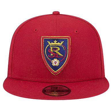 Men's New Era Red Real Salt Lake 2024 Jersey Hook 9FIFTY Snapback Hat