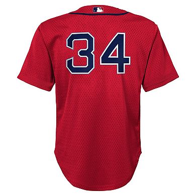 Toddler Mitchell & Ness David Ortiz Red Boston Red Sox Cooperstown Collection Mesh Batting Practice Jersey
