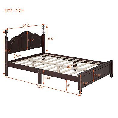 Merax Retro Style Platform Bed