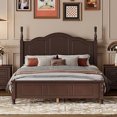 Merax Retro Style Platform Bed