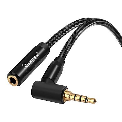 1.5 Ft 3.5mm Audio Extension Cable Trrs Stereo Headphone Cord Male To Female Aux