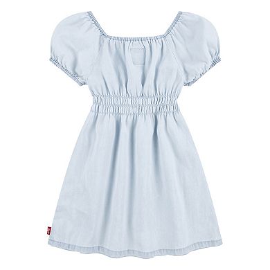 Toddler Girl Levi's® Square Neck Puff Sleeve Dress
