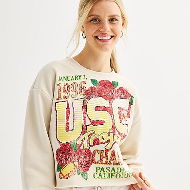 Juniors' USC Trojans Cropped Graphic Sweatshirt