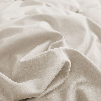 Unikome Soft Comfy Faux Linen Duvet Cover Textured Bedding Set