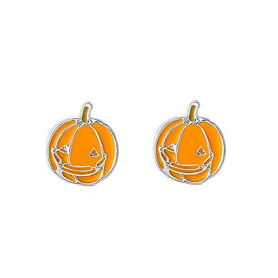 Disney's Lilo & Stitch Pumpkin Pendant Necklace & Stud Earrings Set