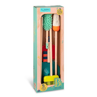 B. toys Clean 'n' Play Wooden Cleaning Toy Set