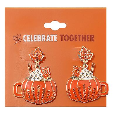 Celebrate Together Pumpkin Spice Mug Earrings