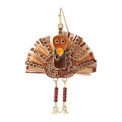 Celebrate Together Brown Turkey Drop Earrings