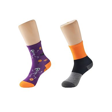 Kids Halloween 2-pk Crew Socks