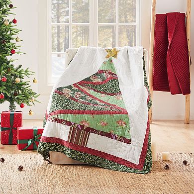 Greenland Home Fashions Christmas Tree Throw Blanket