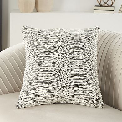 Mina Victory Luminescence Sweetheart Stripes Throw Pillow