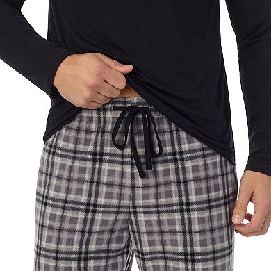 Men's Cuddl Duds® Cabin Fleece Long Sleeve Pajama Top & Pajama Pants Set