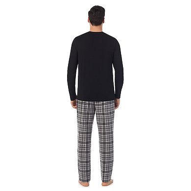 Men's Cuddl Duds® Cabin Fleece Long Sleeve Pajama Top & Pajama Pants Set