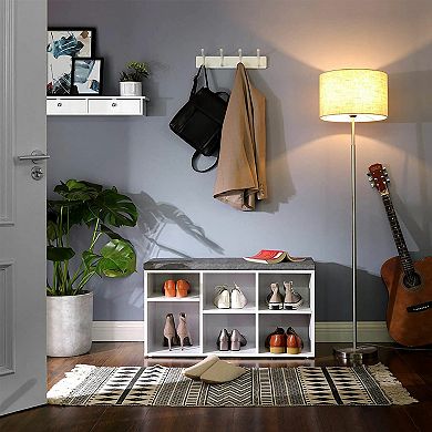 Stylish And Practical Shoe Storage Unit With Six Compartments