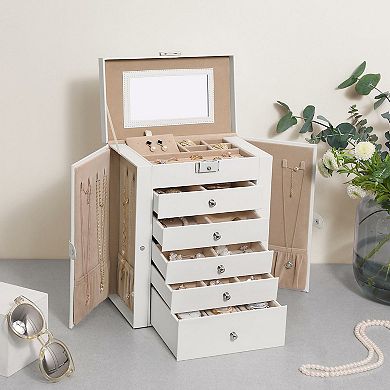 6-tier Large Jewelry Case With Drawers