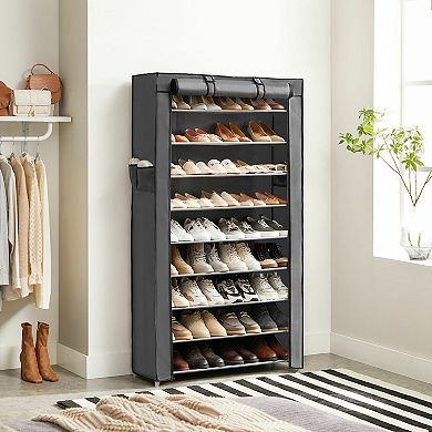 Grey Enclosed Shoe Rack