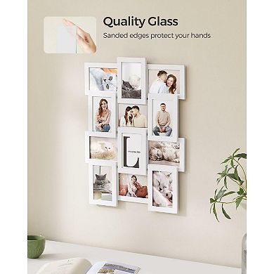 Picture Frames For 12 Photos In Collage Multiple Photos Glass Front