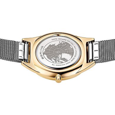 BERING Women's Ultra Slim Two Tone Stainless Steel Milanese Bracelet Watch - 17031-010