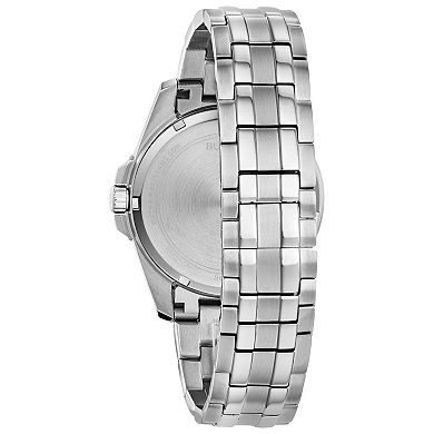 Men's Bulova Stainless Diamond Accent Watch and ID Bracelet Box Set
