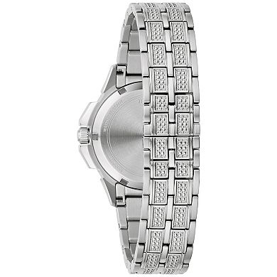 Bulova Women's Octava Stainless Steel Crystal Accent Bracelet Watch - 96L305