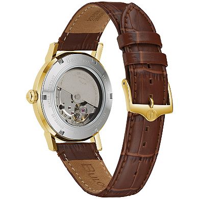 Bulova Men's American Clipper Gold Tone Stainless Steel Automatic Watch - 97A151