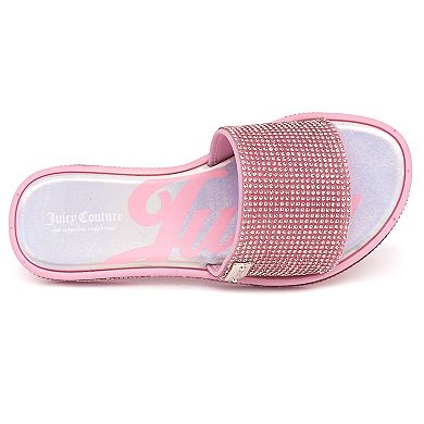 Juicy Couture Kids Yimmy Girls Flat Slide Sandals