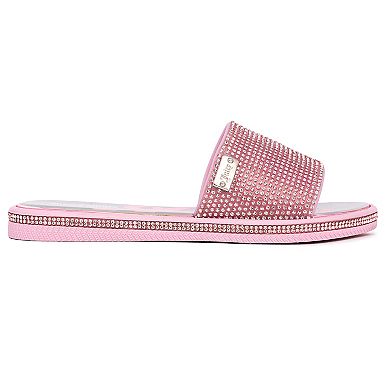 Juicy Couture Kids Yimmy Girls Flat Slide Sandals