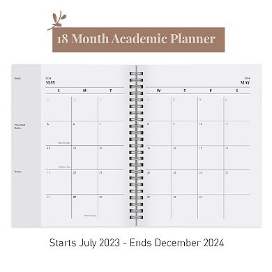 Rileys & Co 2023-2024 18-month Geographic Academic Weekly & Monthly Planner