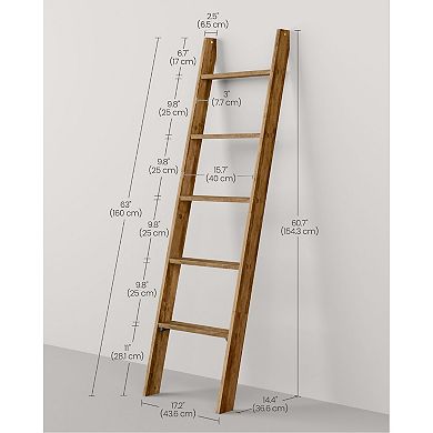 Decorative Blanket Ladder Farmhouse - For The Living Room, 5-tier Ladder Shelf