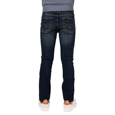 Boys 8-18 Fashion Distressed Jeans With Contrast Neon Stitch