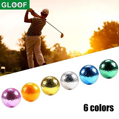 Metallic Plated Colored Golf Ball, 42.7mm, High Visibility, Durable Construction