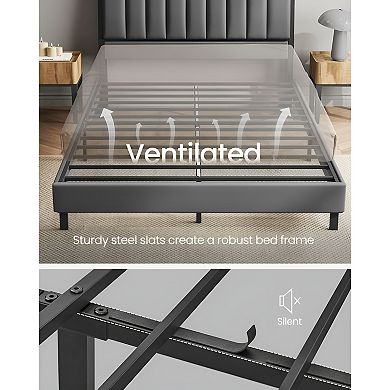 Led Bed Frame Storage Headboard And Charging Station