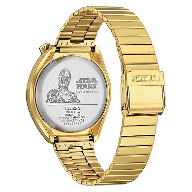 Citizen Men's Star Wars C-3PO Gold Tone Stainless Steel Tsuno Chronograph Watch