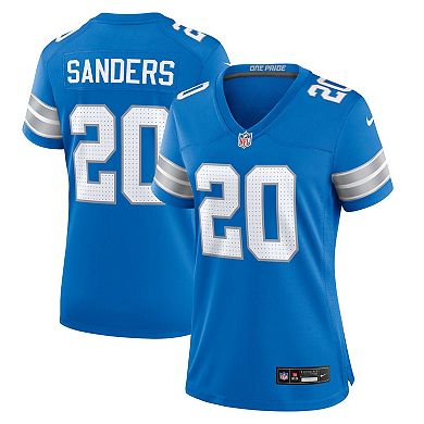 Women's Nike Barry Sanders Blue Detroit Lions Retired Player Game Jersey