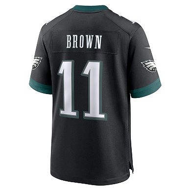 Men's Nike A.J. Brown Black Philadelphia Eagles Alternate Game Jersey