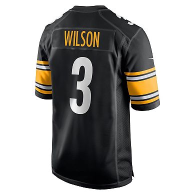 Men's Nike Russell Wilson Black Pittsburgh Steelers  Game Jersey