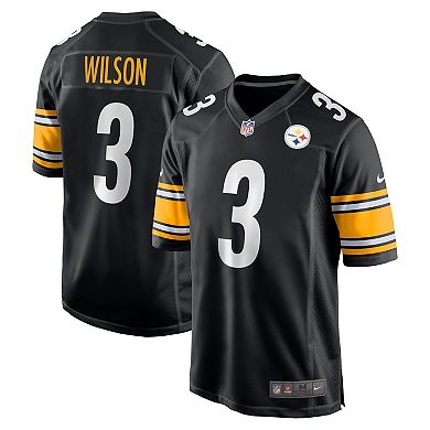 Men's Nike Russell Wilson Black Pittsburgh Steelers  Game Jersey