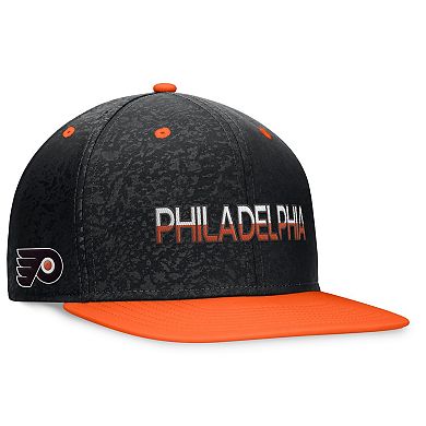 Men's Fanatics Branded Black/Orange Philadelphia Flyers Authentic Pro Alternate Jersey Snapback Hat