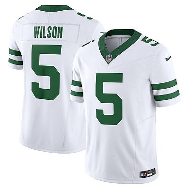 Men's Nike Garrett Wilson Legacy White New York Jets Vapor F.U.S.E. Limited Jersey