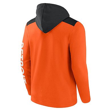 Men's Fanatics Branded Orange/Black Detroit Tigers Ace Hoodie Full-Zip Sweatshirt